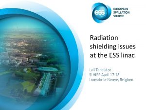 Radiation shielding issues at the ESS linac Lali