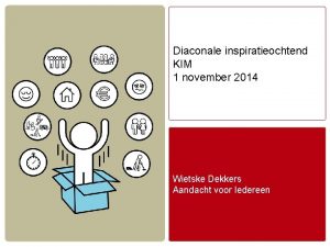 Diaconale inspiratieochtend KIM 1 november 2014 Wietske Dekkers