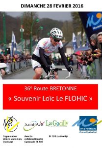 DIMANCHE 28 FEVRIER 2016 36 e Route BRETONNE