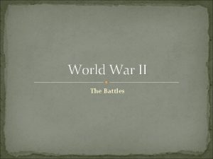 World War II The Battles The Phony War