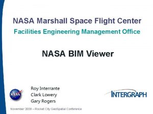 NASA Marshall Space Flight Center Facilities Engineering Management