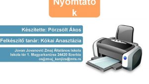 Nyomtat k Ksztette Przslt kos Felkszt tanr Kkai