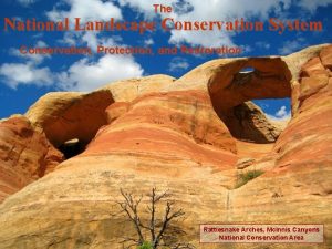 The National Landscape Conservation System Conservation Protection and