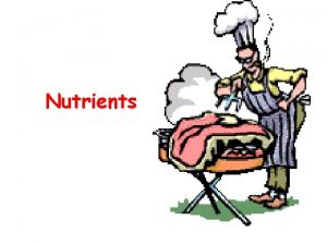 Nutrients Why do we need food Energy Growth