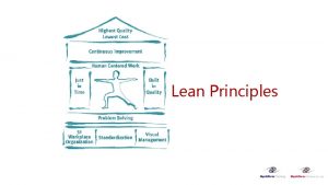 Lean Principles Brief History of Lean 1850 Eli