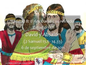 Unidad 8 El rey David y su reinado