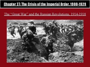 Chapter 27 The Crisis of the Imperial Order