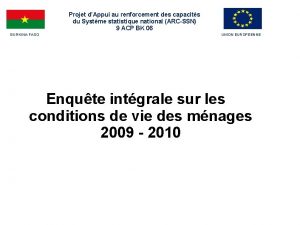 Projet dAppui au renforcement des capacits du Systme