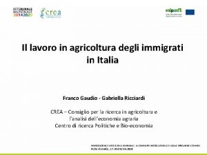 Il lavoro in agricoltura degli immigrati in Italia