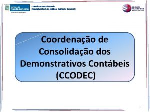 Contadoria Geral do Estado Superintendncia de Anlise e