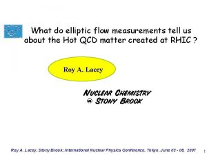 What do elliptic flow measurements tell us about