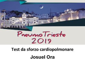 Test da sforzo cardiopolmonare Josuel Ora COPD vs