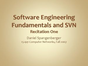 Recite software process