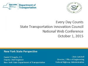 Every Day Counts State Transportation Innovation Council National