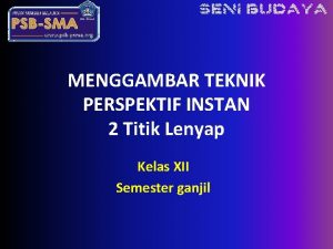 MENGGAMBAR TEKNIK PERSPEKTIF INSTAN 2 Titik Lenyap Kelas