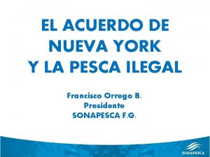 EL ACUERDO DE NUEVA YORK Y LA PESCA