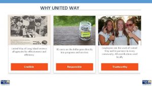 WHY UNITED WAY United Way of Long Island