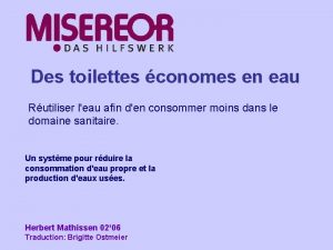 Des toilettes conomes en eau Rutiliser leau afin