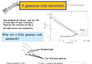 A gaseous club sandwich P Colas CEA Saclay