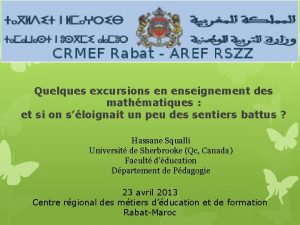 Quelques excursions en enseignement des mathmatiques et si