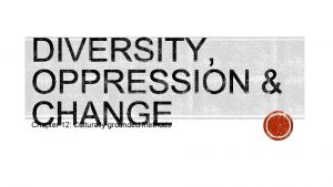 Chapter 12 Culturally grounded methods ONEONONE INTERVENTIONS Oneonone