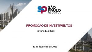 PROMOO DE INVESTIMENTOS Silvana La Buzzi 20 de