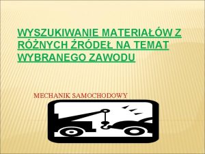 WYSZUKIWANIE MATERIAW Z RNYCH RDE NA TEMAT WYBRANEGO