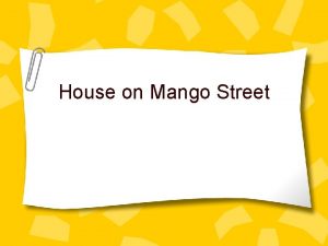 House on Mango Street Quickwrite Open your book