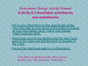 Heinemann Biology Activity Manual Activity 5 3 Australian