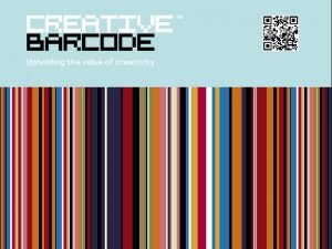 QUE ES CREATIVE BARCODE Creative Barcode es un