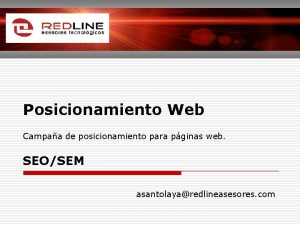 Posicionamiento Web Campaa de posicionamiento para pginas web