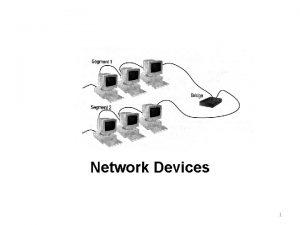 Network Devices 1 Functions of network devices Separating