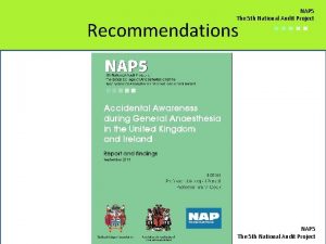 NAP 5 The 5 th National Audit Project