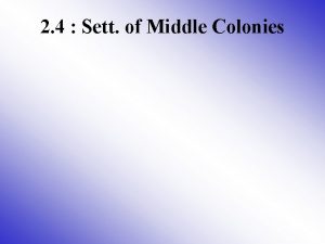 2 4 Sett of Middle Colonies New Netherland