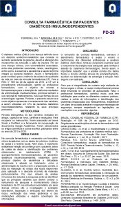 CONSULTA FARMACUTICA EM PACIENTES DIABTICOS INSULINODEPENDENTES PD25 FERREIRA