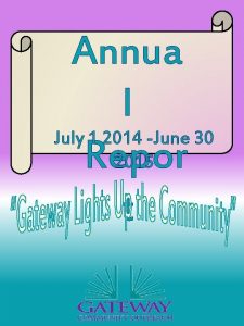 Annua l July 1 2014 June 30 2015