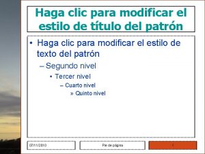 Haga clic para modificar el estilo de ttulo