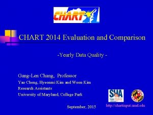 CHART 2014 Evaluation and Comparison Yearly Data Quality