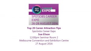 Top 20 Career Attraction Tips Spot Jobs Career
