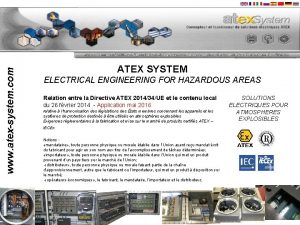 www atexsystem com ATEX SYSTEM ELECTRICAL ENGINEERING FOR