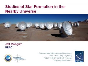 Studies of Star Formation in the Nearby Universe