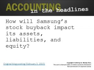 How will Samsungs stock buyback impact its assets