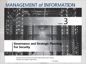 MANAGEMENT of INFORMATION SECURITY Fifth Edition Security Convergence