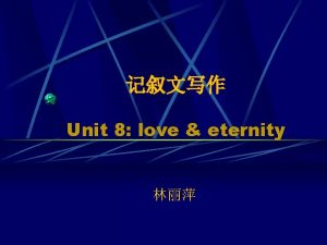 Unit 8 love eternity define imagery use imagery