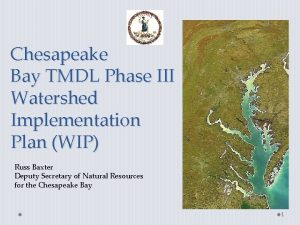 Chesapeake Bay TMDL Phase III Watershed Implementation Plan