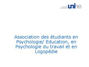 Association des tudiants en Psychologie Education en Psychologie