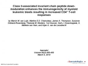 Class IIassociated invariant chain peptide downmodulation enhances the