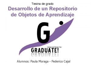 Tesina de grado Desarrollo de un Repositorio de