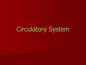 Circulatory System Circulation and Respiration n Each breath