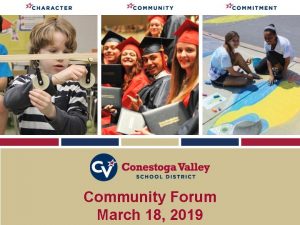 Community Forum March 18 2019 CONSTRUCTION UPDATE Address
